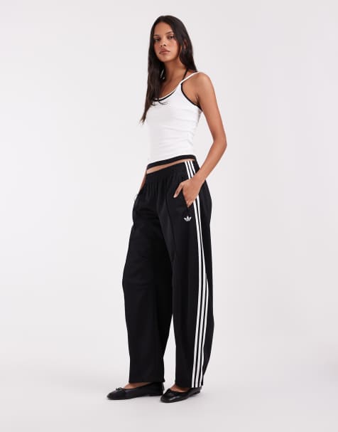 adidas Originals pantaloni da tuta Firebird a gamba bombata neri - view 1