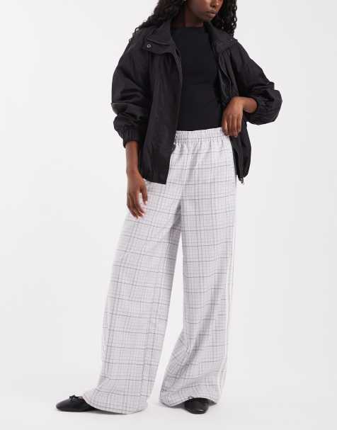 adidas Originals pantaloni della tuta a quadri grigi - view 1
