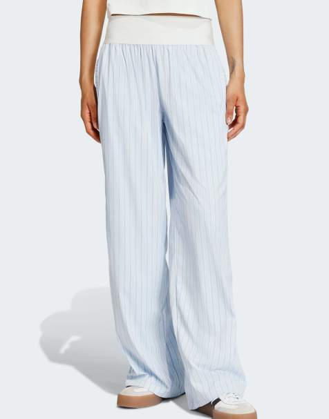 adidas Originals - Pantaloni in popeline color crystal sky/ambient sky - view 1