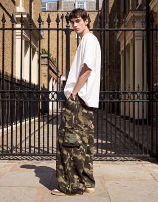 Adidas Originals Uomo Olive Strata Pantaloni Adidas Camo Pants S - Immagine 3