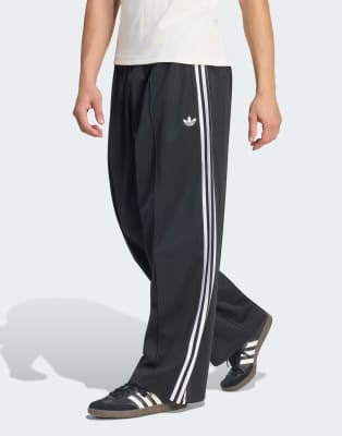 Adidas Uomo Nero Pantaloni Sportivi "Firebird" - Immagine 4