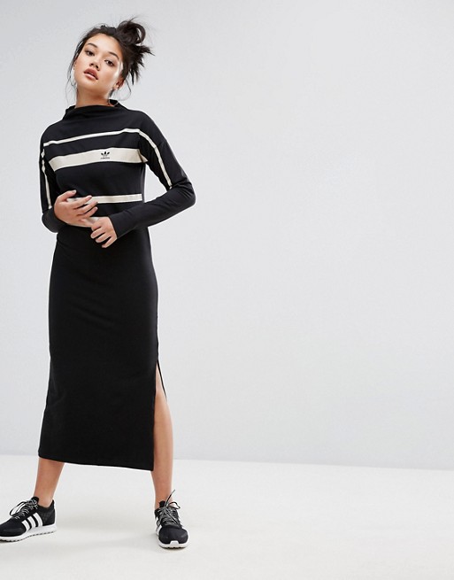 adidas Originals Paris Stripe Midi Dress | ASOS