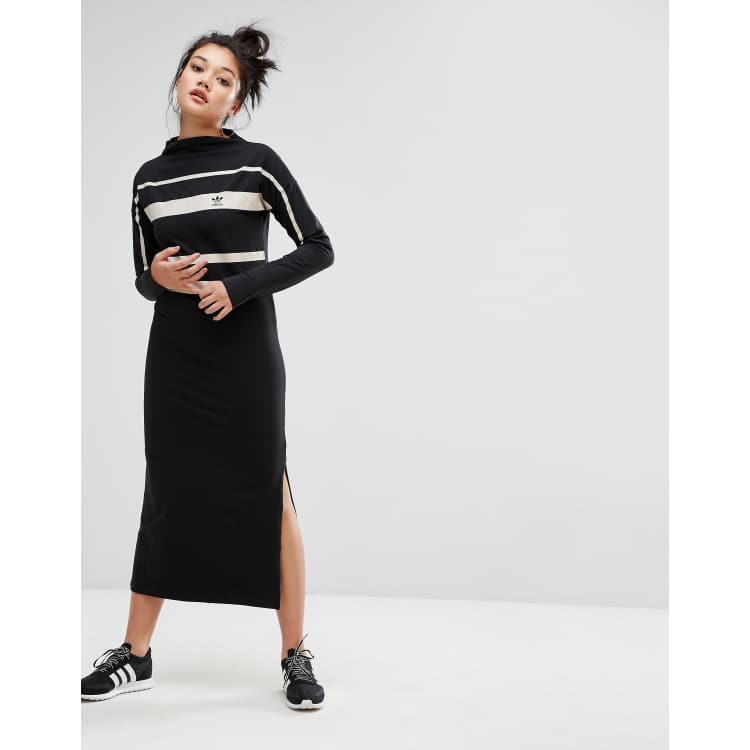 adidas Originals Paris Stripe Midi Dress ASOS