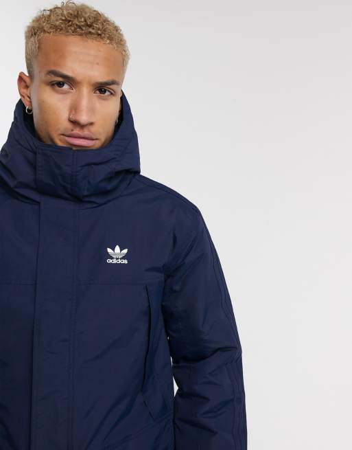 adidas Originals Parka in marineblauw