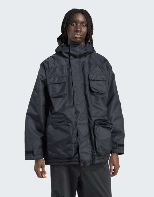 adidas Originals - Parka in zwart
