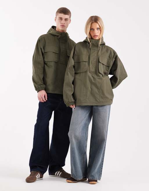 adidas Originals – Parka zum Überziehen in Olivgrün, 4 von 4