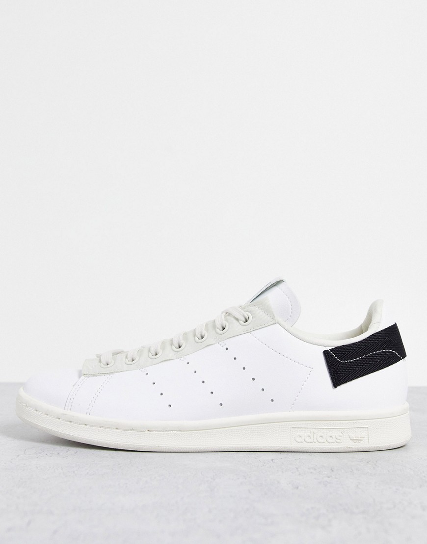 adidas Originals Parley Stan Smith trainers in white with black heel detail