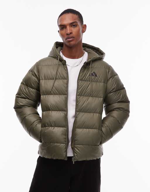adidas Originals – Płaszcz ocieplany w kolorze khaki
