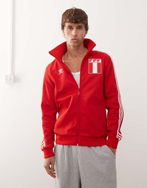 adidas Originals – Peru – Trainingsoberteil in Better Scarlet - view 1