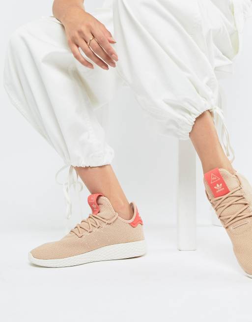 Adidas hu blanche et on sale rose