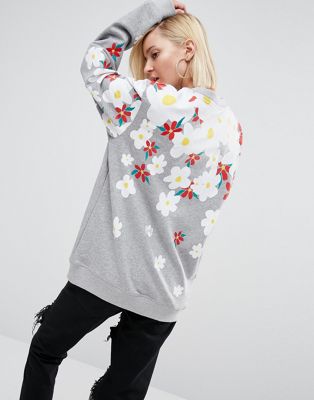 adidas flower sweater