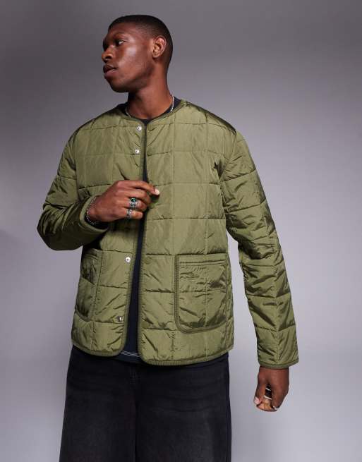adidas Originals – Pikowana kurtka w kolorze khaki