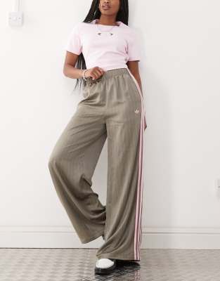 ★adidas originals★W 70S WIDE LEG PANTS★追跡可 ADIDAS ORIGINALS ADICOLOR 70'S KNIT WIDE PANTS BLUE BNWT UK