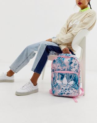 adidas Originals pink print backpack | ASOS