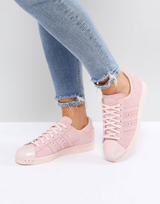 adidas Originals Pink Superstar 80S Sneakers With Metal Toe Cap | ASOS