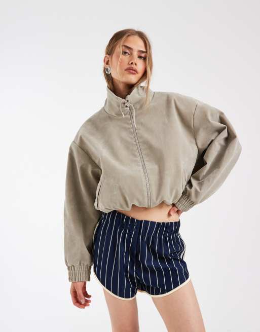 adidas Originals Pinstripe Firebird Shorts in Nachtindigo / Warm Vanilla, 2 von 5