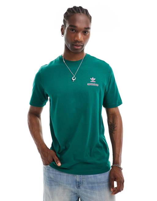 Adidas green t shirt online