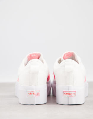 adidas pink stripe trainers