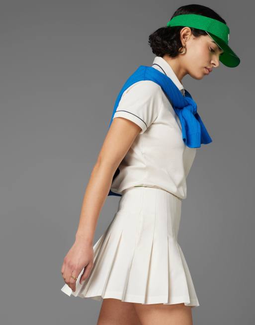 adidas Originals pleated golf skort in chalk white | ASOS