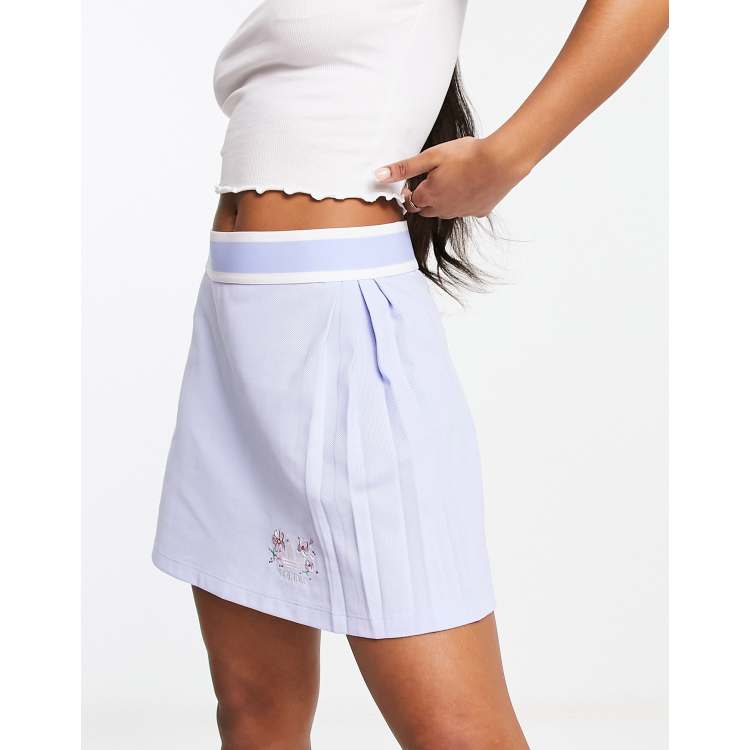 Blue pleated skirt outlet xs