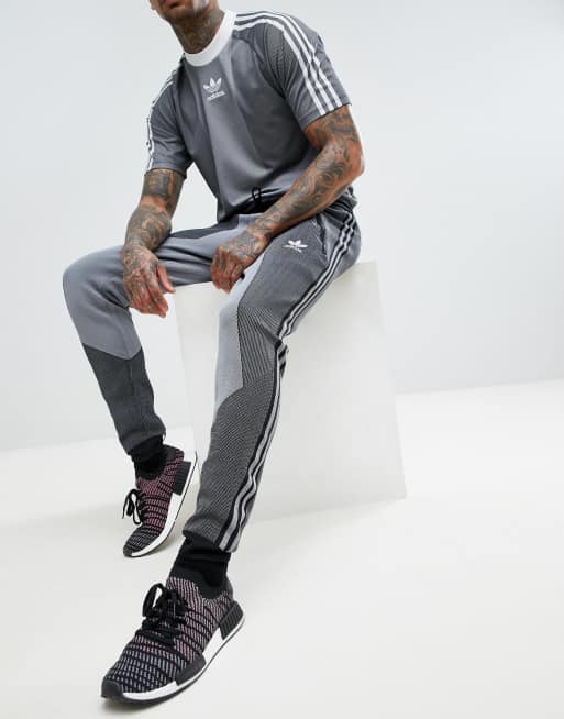 adidas Originals PLGN Knitted Joggers In Skinny Fit In Black CW5112