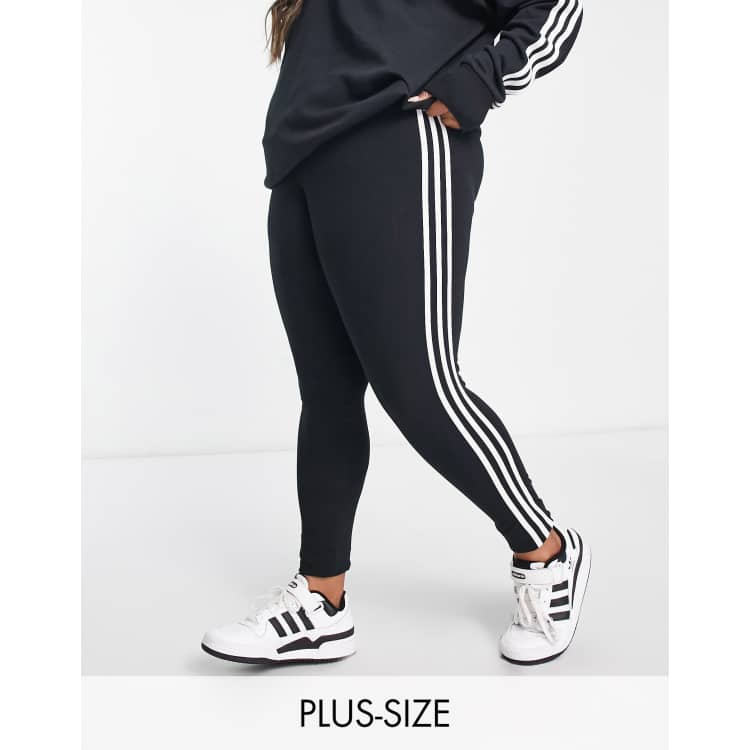 Adidas Originals Plus 3-Stripes High-Rise Leggings