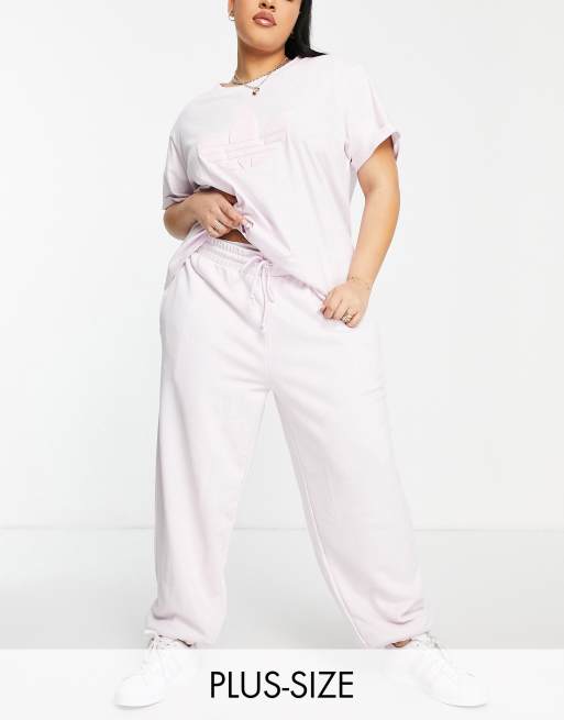 adidas Originals Plus - '80's Aerobic' - Oversized joggingbroek in roze