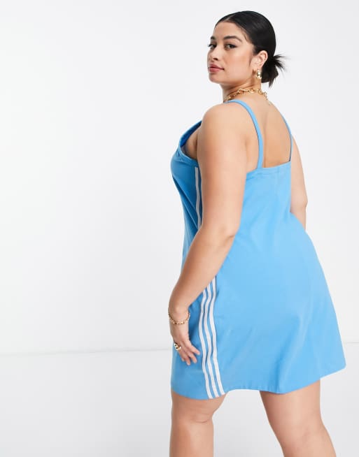 Adidas 3 stripe dress plus size sale