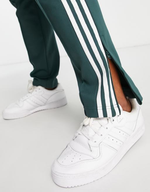 adidas Originals Plus adicolor 3-Stripes track pants in green