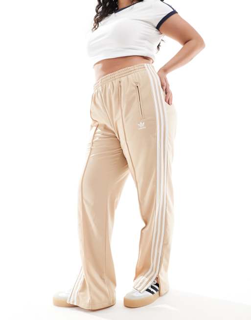 adidas Originals Plus Adicolor Classics Firebird track pants in beige