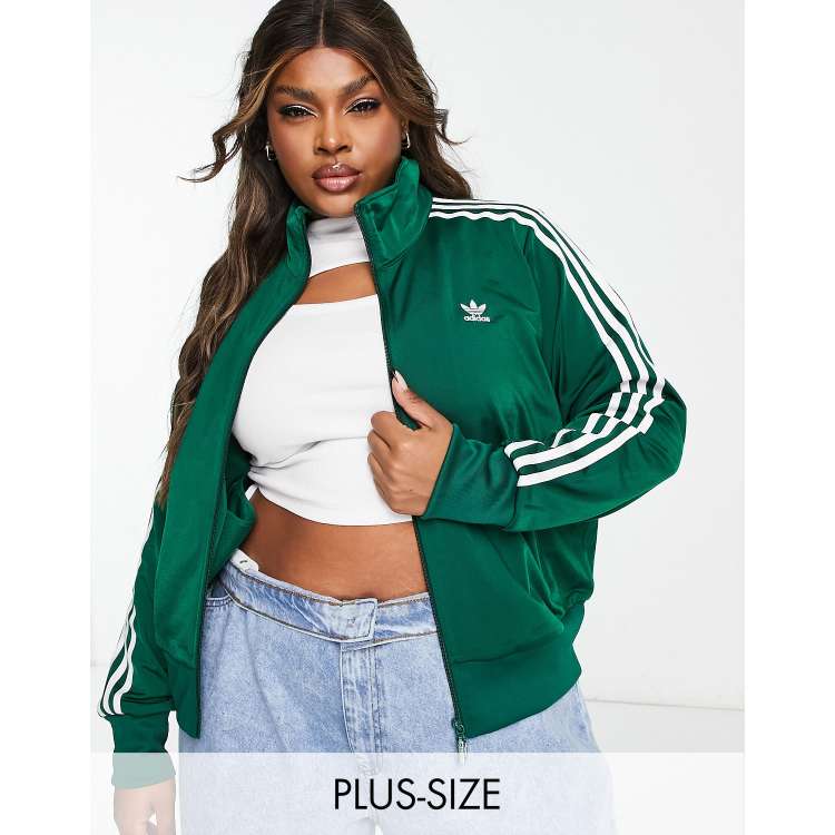 adidas Originals Plus firebird top in dark | ASOS