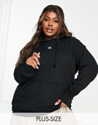 adidas Originals Plus adicolor hoodie in black - ASOS Price Checker