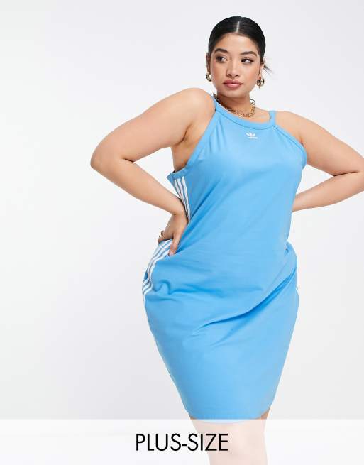 Plus Size Adidas Jurk Zwart Adidas Originals Plus Adicolor Jurk