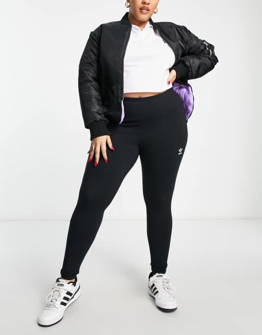 adidas Originals Plus Adicolor leggings in black ASOS