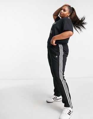 adidas Originals Plus Adicolor slim joggers in black  - ASOS Price Checker