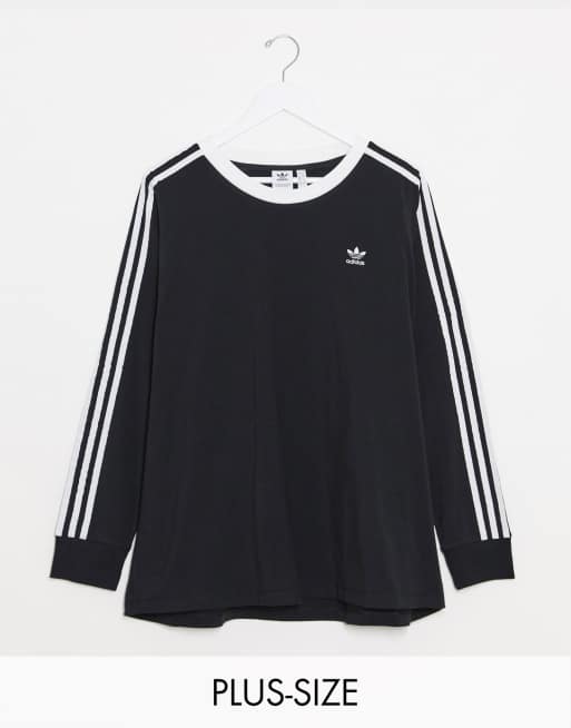 adidas Originals Plus Adicolor T shirt met lange mouwen en