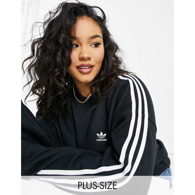 Three stripe crew neck sweat by adidas hotsell