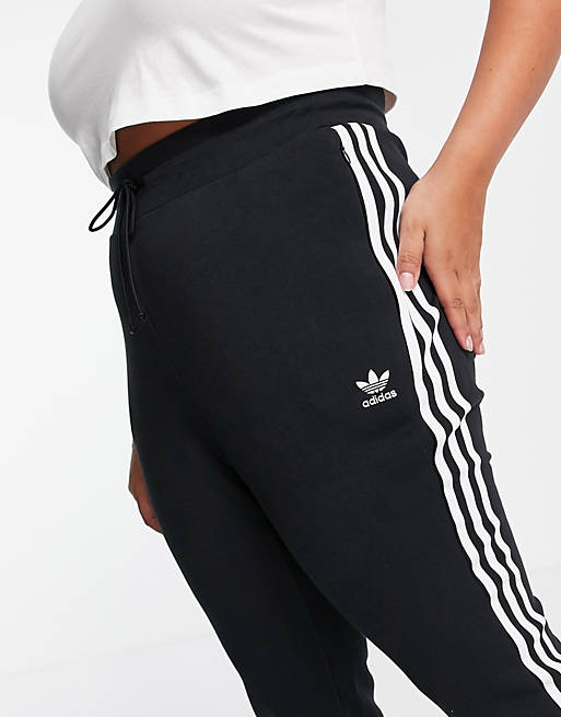 adidas Originals Plus adicolor three stripe slim fit sweatpants in 