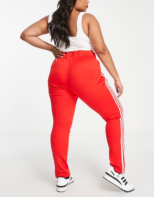 Adidas red joggers womens cheap