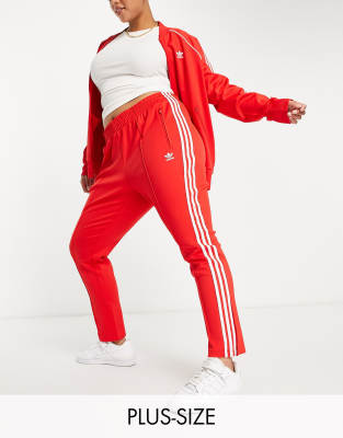 red adidas tracksuit plus size