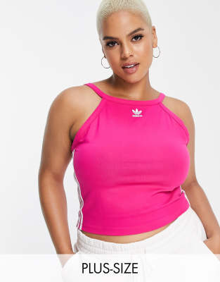 Plus-size vest by adidas Your new go-to Crew neck Cropped length Slim fit