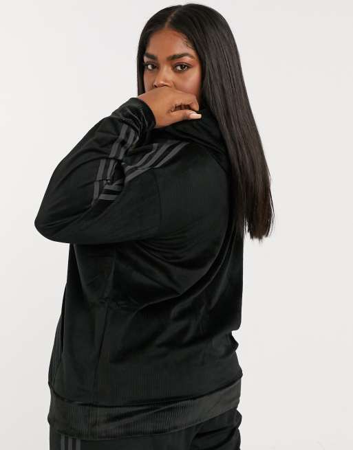adidas originals black corduroy hoodie