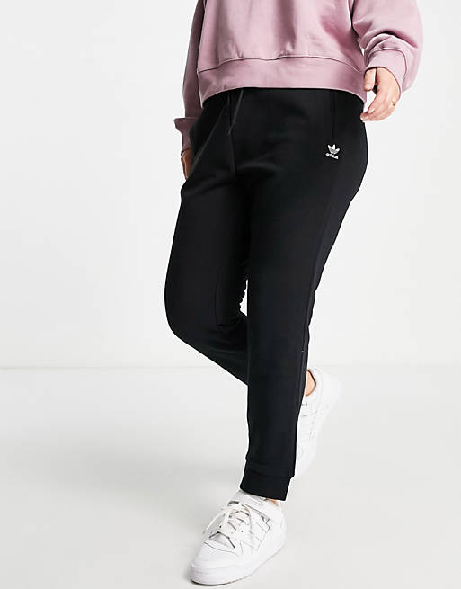  adidas Originals Plus essential trefoil jogger in black 