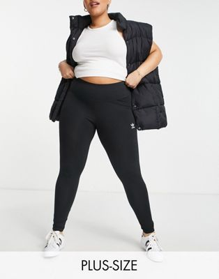 adidas Originals Plus essentials leggings in black - ASOS Price Checker