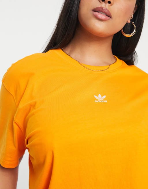 Orange adidas t shirt hot sale women's