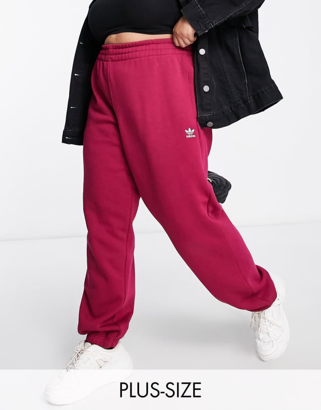 adidas Originals Plus Essentials sweatpants in legacy burgundy