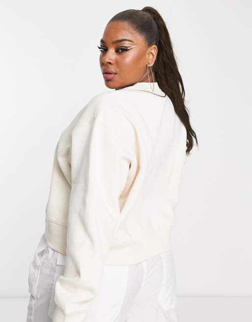 adidas Originals Plus Essentials sweatshirt in wonder white