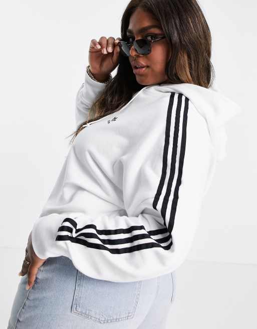 Adidas trefoil cropped hoodie sale