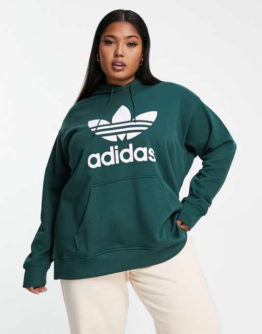 Adidas green shop ladies hoodie