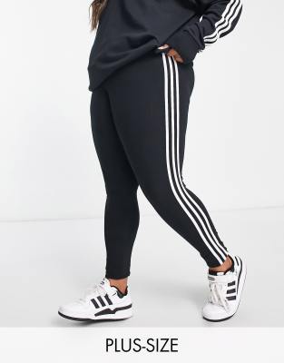 adidas Sportswear – Lounge-Leggings in Dunkelgrau mit den drei Streifen